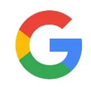 Google logo featuring a stylized G in red, yellow, blue, and green colors